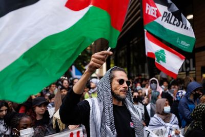 Hundreds of students stage pro-Palestinian rallies on anniversary of Hamas’ deadly attack on Israel