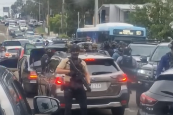 Hired ‘kill team’ charged after dramatic arrest as they were on their way to hit near Sydney daycare