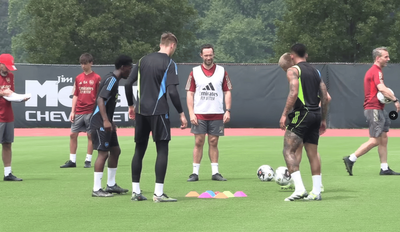 Keeping it in the family! Mikel Arteta's son Gabriel makes first Arsenal appearance