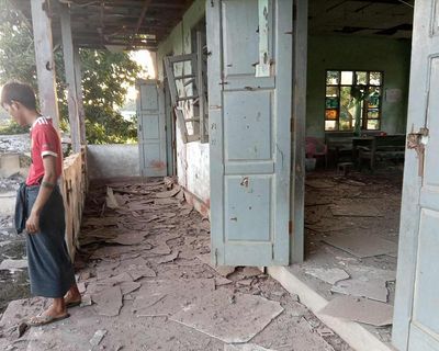 Paraglider bomb attack by Myanmar military kills at least 20 at protest