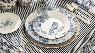 These Pretty Pottery Barn UK Plates Remind Me of My Favorite 'Dior' Ones but for a Fraction of the Designer Price Tag