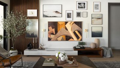 How to Mix an Art TV With Real Art on a Gallery Wall, Successfully — It Only Takes a Few Simple Steps, According to an Interior Stylist