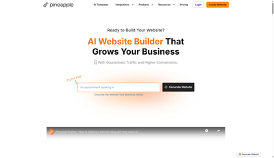Pineapple Builder website builder review 2025