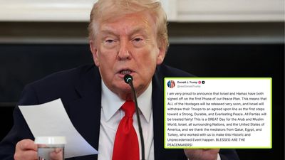 Israel And Hamas Agree To First Phase Of Peace Plan & Release Of Hostages, Trump Says