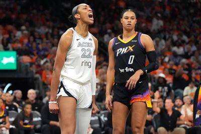 WNBA finals Game 3: A’ja Wilson’s last-gasp winner lifts Aces to brink of title