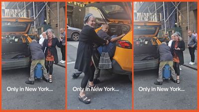 ‘Only in New York’: Cab driver refuses to let go of woman’s luggage but people are on his side