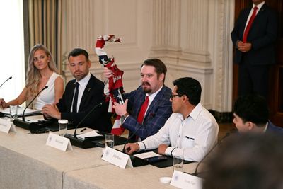 Trump Hosts Roundtable Accusing 'Sick' Media Of Backing Antifa