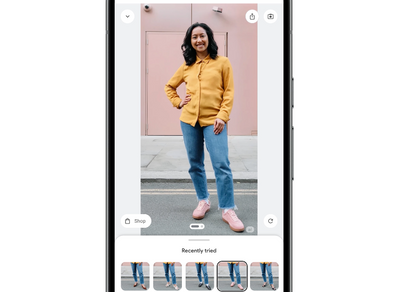 Google's AI Search Lets You Try on Shoes Without Having to Stand, Wear Socks