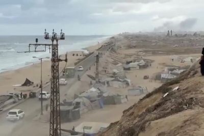 Red Cross convoy travels along Gaza coast in medical mission