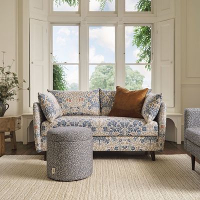 I don't need *any* more furniture, but this super-pretty Morris & Co sofa bed just made me rethink my living room setup