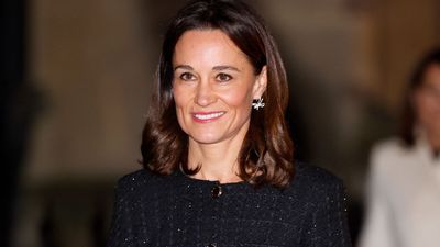 Not sure what to wear right now? Pippa Middleton's suede knee highs and jumper dress combo always works
