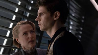 Gillian Anderson and Evan Peters on what makes Tron: Ares "feel like it's all new" while still honoring the original franchise: "It's a race against time"
