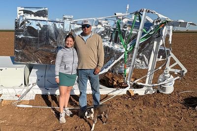 She saw a car-sized object above a Texas farm and found a wayward hunk of NASA equipment