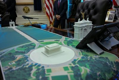 Arc De Trump? New Monument Model Sits On US President's Desk