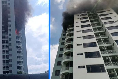 38-storey condo on fire in Bangkok