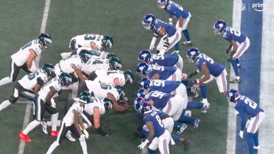 Giants Fans Incensed After Refs Seem to Miss Another Penalty on Eagles' Tush Push