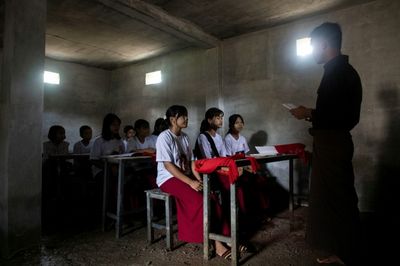 Myanmar Air Strikes Force Youth Into Bunker Schools
