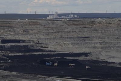 Photos of open-pit coal mining in China