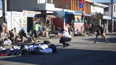 Gunfire erupts as Haitian leaders hold rare meeting at national palace