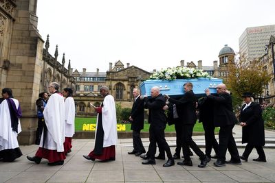 Ricky Hatton’s son pays emotional tribute as stars turn out for memorial service