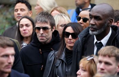 Liam Gallagher sends off Ricky Hatton with kiss aimed at his sky-blue coffin