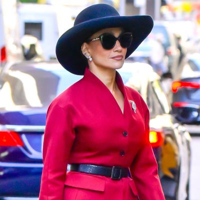 Jennifer Lopez Exudes Upper East Side Energy in a $4,800 Dior Blazer and Manolo Blahnik Heels