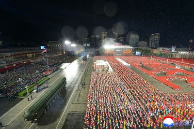 North Korea Shows Off 'Most Powerful' Missile At Military Parade