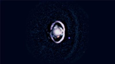 Incredible telescope image shows baby exoplanet being born