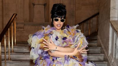 How Cardi B’s Black-and-White Kitchen Uses Graphic Veining, Dramatic Contrast, and High-Impact Materials to Modernize a Timeless Design