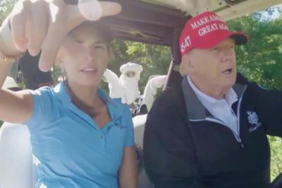 Donald Trump jokes about assassination attempts with granddaughter Kai