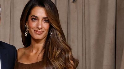 Amal Clooney’s designer gown ticked off one of autumn’s key colour trends in the most glamorous way