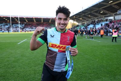 Marcus Smith wins Owen Farrell duel to inspire Harlequins to first win of Prem season