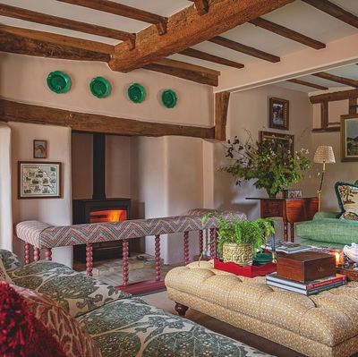 Upbeat decor has transformed this Tudor farmhouse