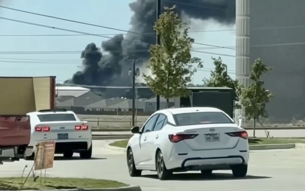 Fort Worth Plane Crash Horror as Two Die and Trucks Burn Near Homes
