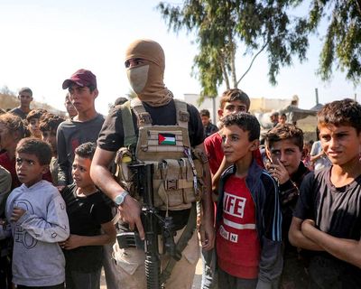 Hamas deploys armed fighters and police across parts of Gaza