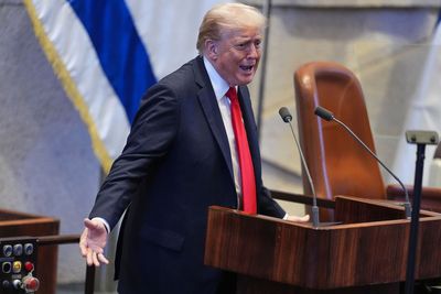 Trump receives 22 standing ovations during Knesset speech