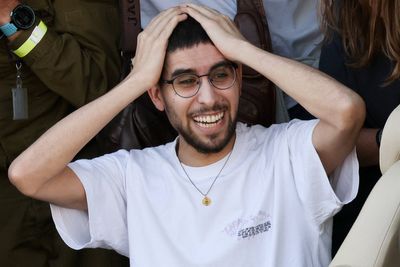 Israeli hostage forced to dig own grave by Hamas reunited with his family after two years