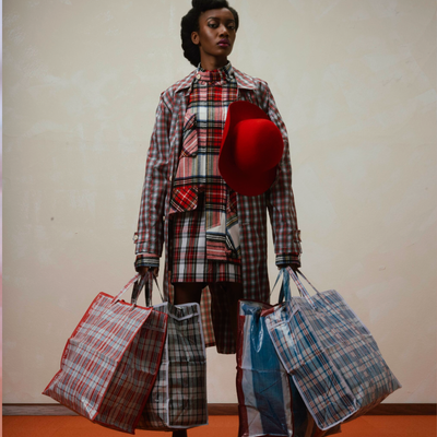 The Most Unexpected Runway Inspiration? Checkered Polypropylene Bags, and They Come With a Hidden Meaning
