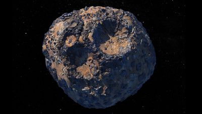 $100,000 quadrillion asteroid Psyche may be the product of metal volcanoes, study hints