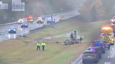 I-95 Shut Down After Fiery Small Plane Crash Kills Two During Rush Hour