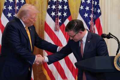 Trump’s peace pursuit leaves Mike Johnson holding the bag amid US government shutdown