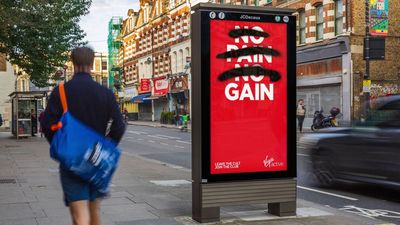 Virgin's empowering billboard ads are a refreshing take on grindset fitness