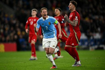 De Bruyne double in Belgium win deals huge blow to Wales’ World Cup hopes