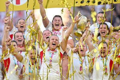 Red Roses Sarah Bern and Abbey Ward on support from the Lionesses