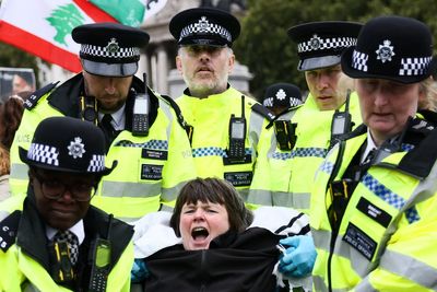 Human rights watchdog says UK ‘risks over-policing’ Palestine Action protests in warning to home secretary