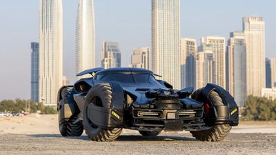 This Mercedes-Benz "Batmobile" runs on a V8 engine and can be yours for less than £50K