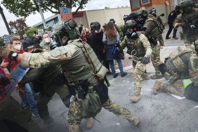 Musician playing ‘Ghostbusters’ outside ICE facility is arrested by agents: ‘Why are they targeting a clarinetist?’