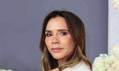 Victoria Beckham wears the trending colour combination we'll be wearing all season – dark burgundy and soft cream