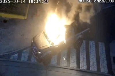 Investigation after pickup truck explodes on busy street in Ecuador