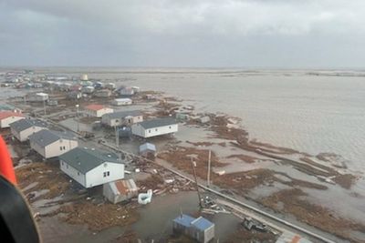 Storm decimates 2 Alaskan villages and drives more than 1,500 people from their homes